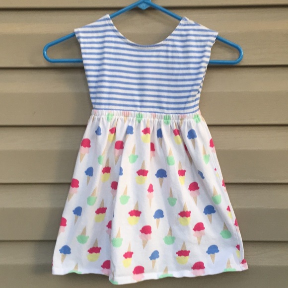 Gymboree 3T Ice Cream Cone Shorts Ruffle Pink Blue Cotton Jersey Girls New